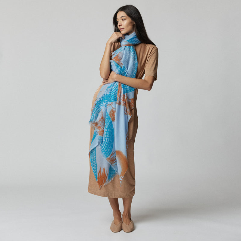 Cashmere Airy Scarf Garden Eden