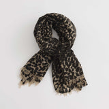 Cashmere Airy Scarf Cheetah