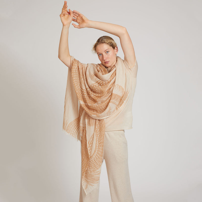 Cashmere Airy Scarf Garden Eden