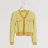 Cardigan Collar 2-Tone