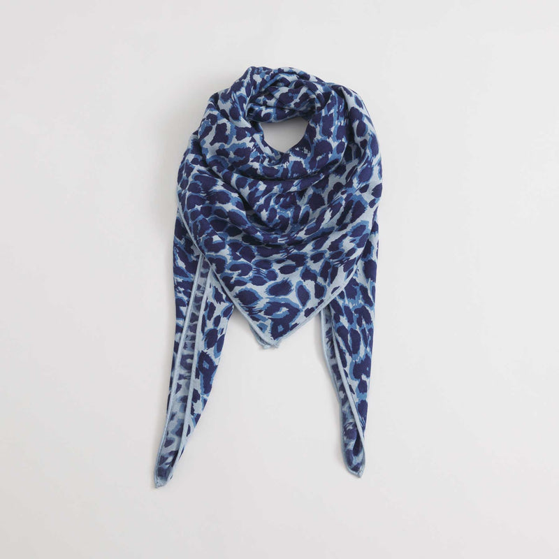 Explorer Cube Silk-Cashmere Cheetah