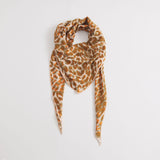 Kite Scarf Silk Cashmere Cheetah