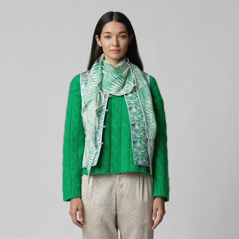 Kite Scarf Silk Cashmere Escargot