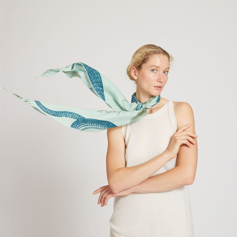 Kite Scarf Silk Cashmere Garden Eden