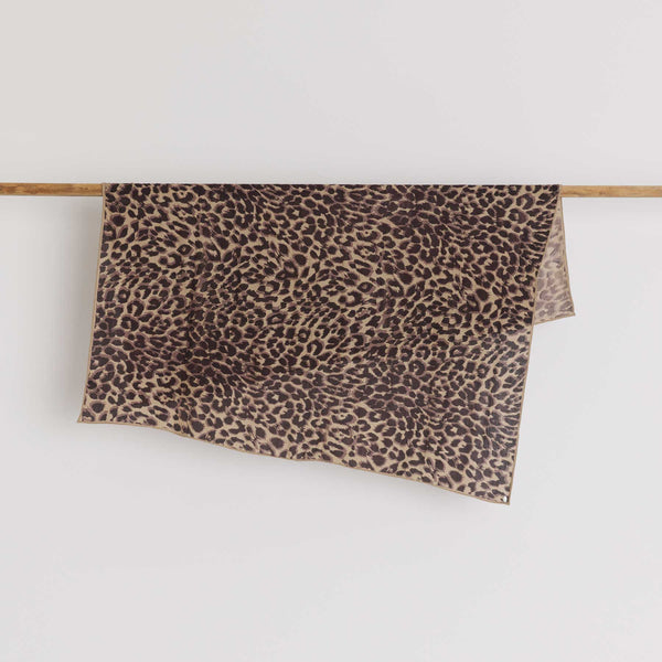 Explorer Cube Silk-Cashmere Cheetah