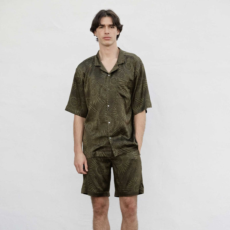 Silk Shorts Spring Escargot