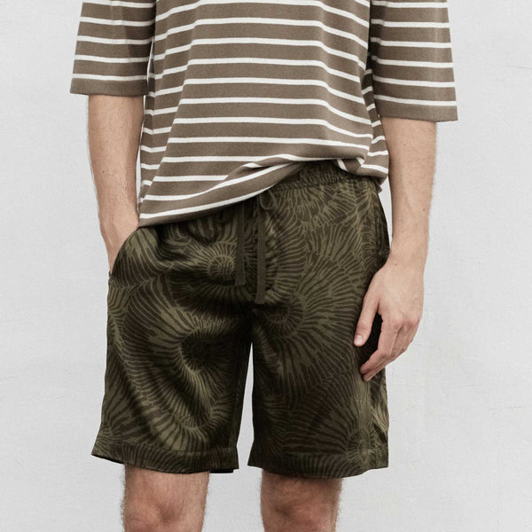 Silk Shorts Spring Escargot