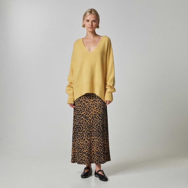 Skirt Spread Cheetah Silk Jersey