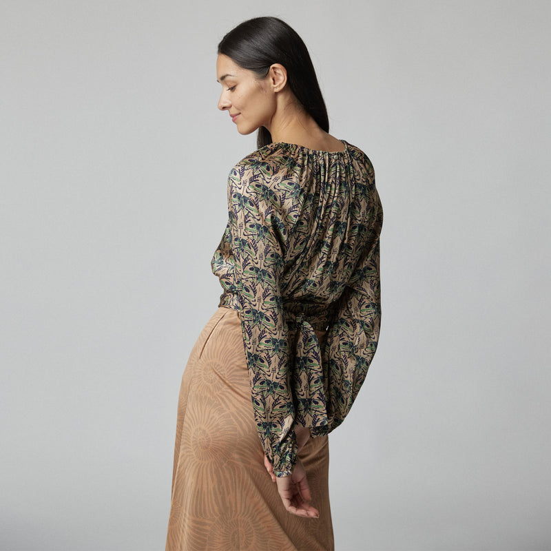 Skirt Spread Escargot Silk Jersey