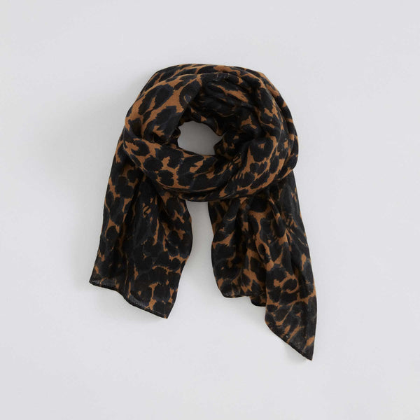 Cashmere Super Airy Scarf Cheetah