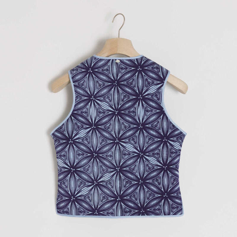 Vest Reversible Flower of Life / Monarch Butterfly