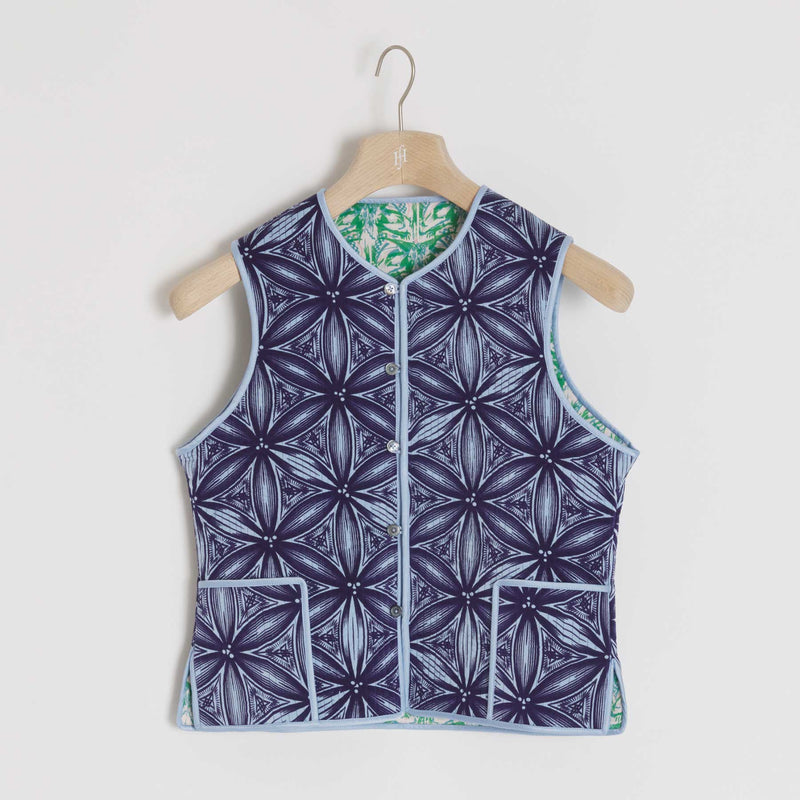 Vest Reversible Flower of Life / Monarch Butterfly